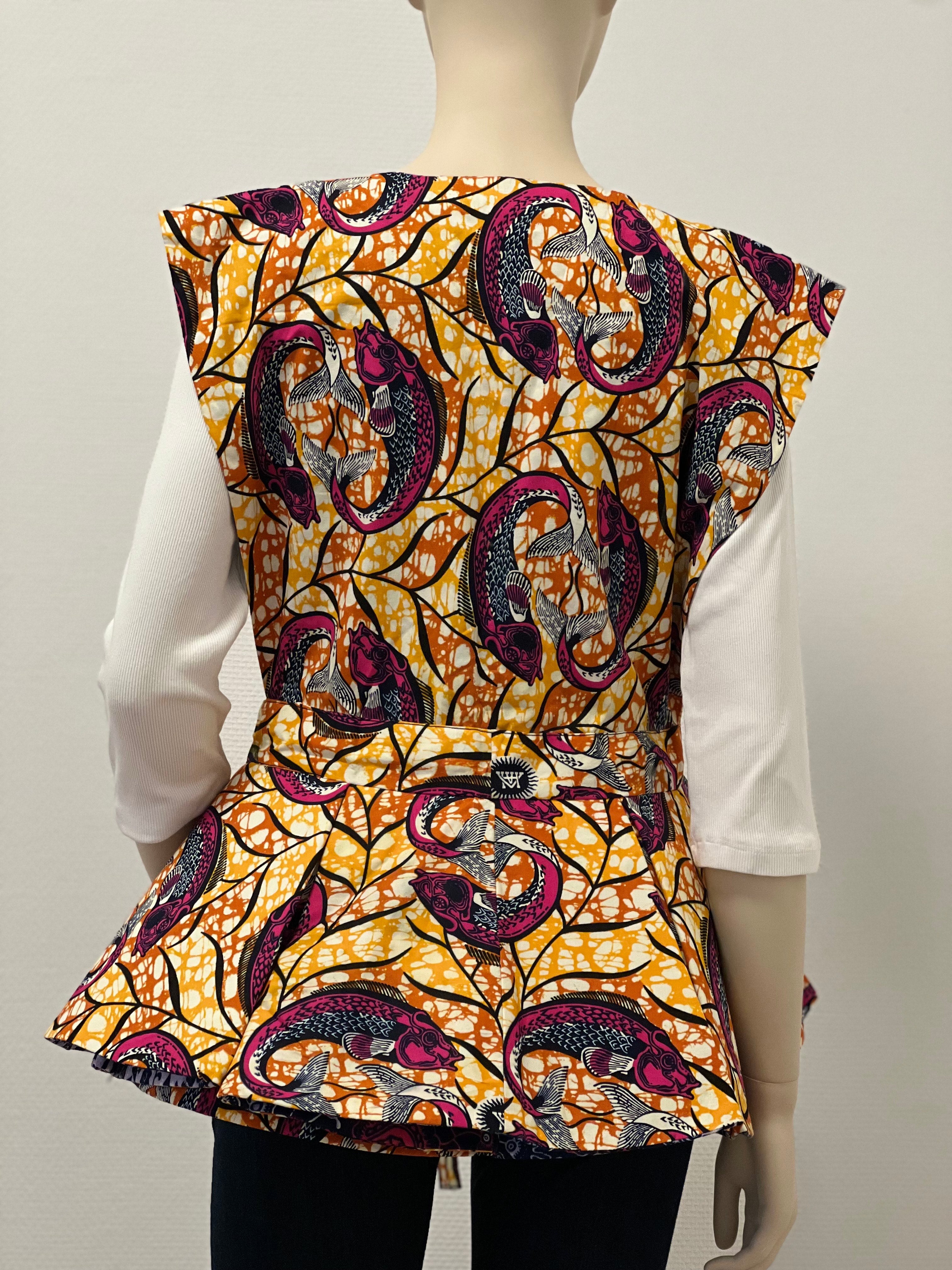 All-Season Reversible Peplum Vest