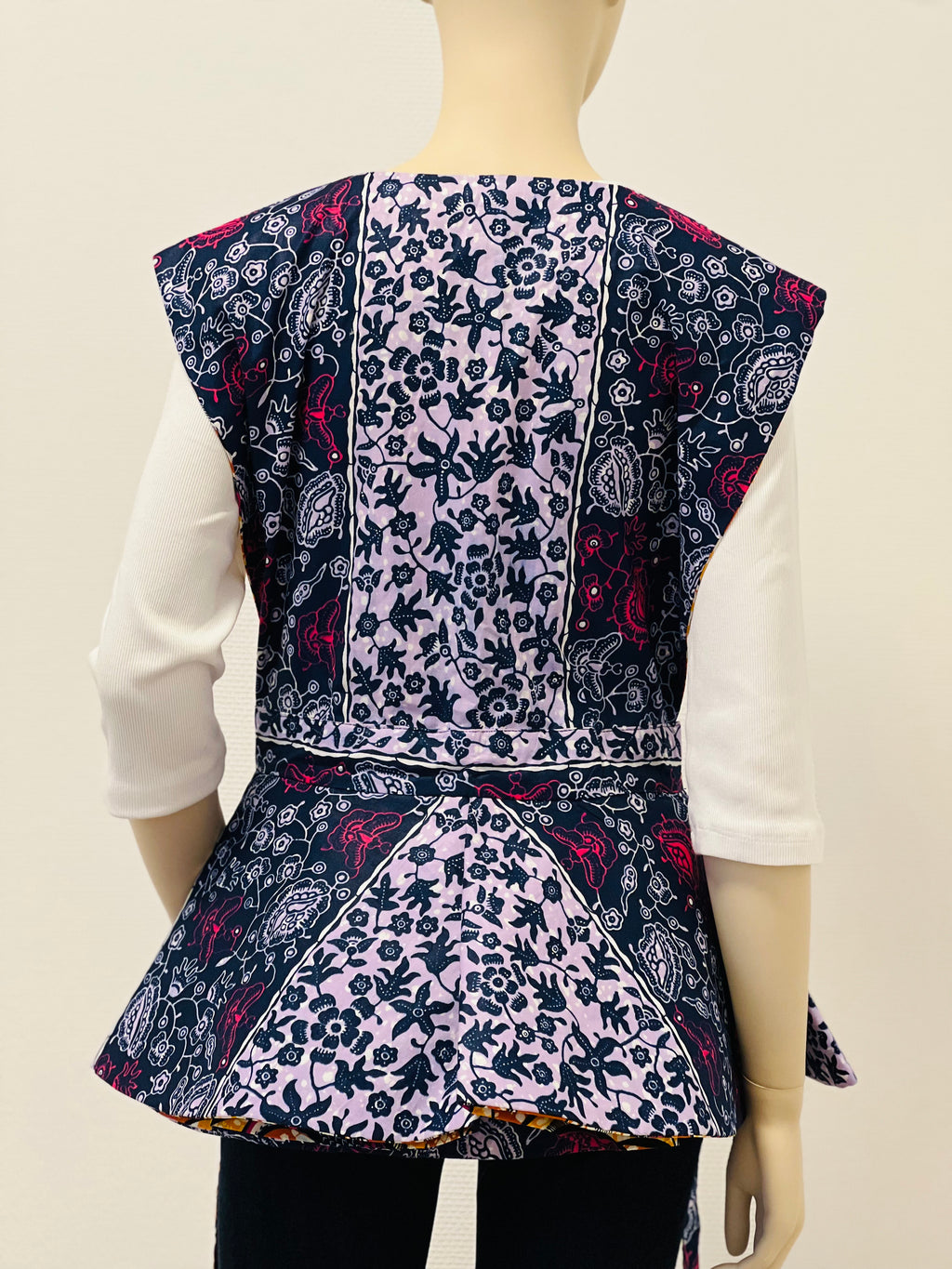All-Season Reversible Peplum Vest
