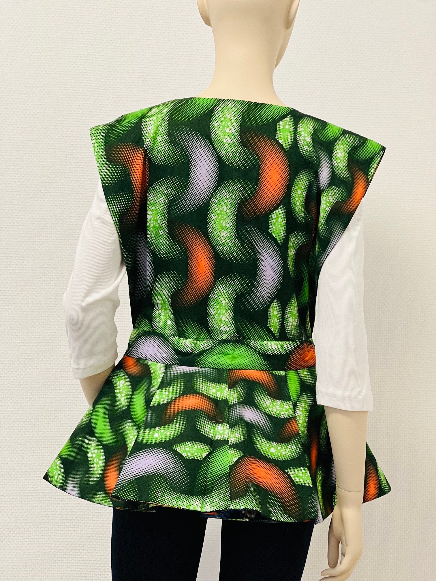 All-Season Reversible Peplum Vest