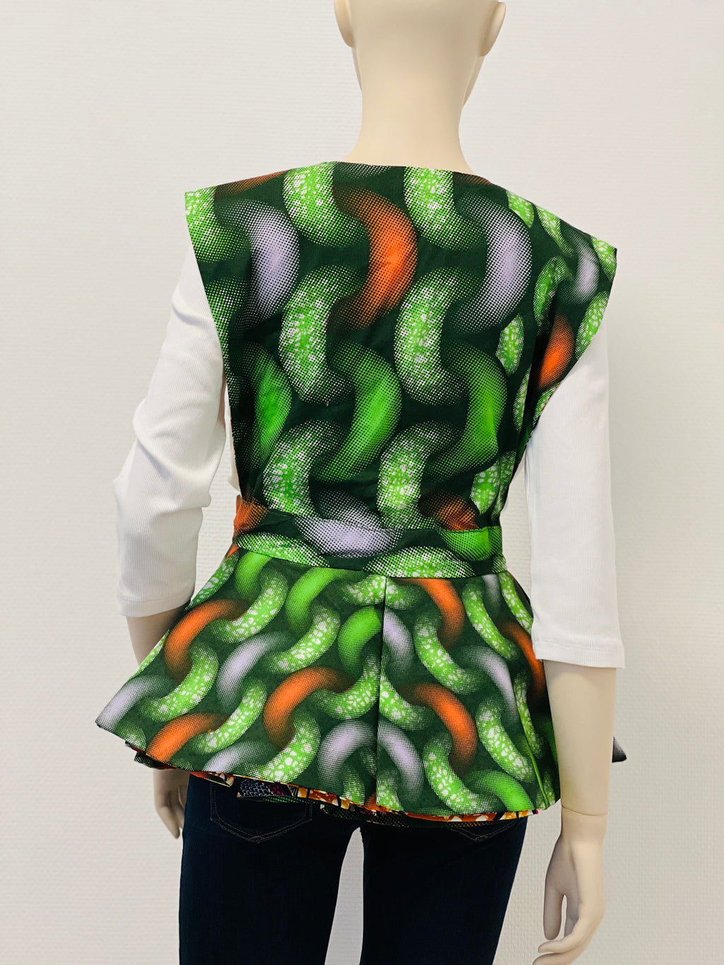 All-Season Reversible Peplum Vest