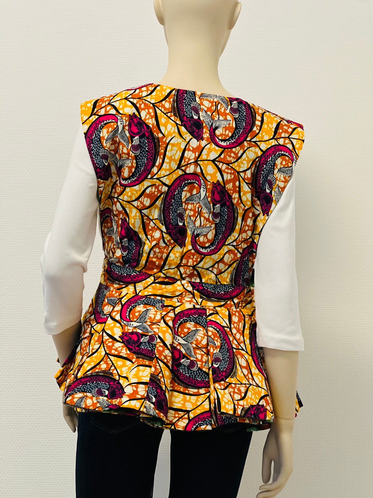 All-Season Reversible Peplum Vest