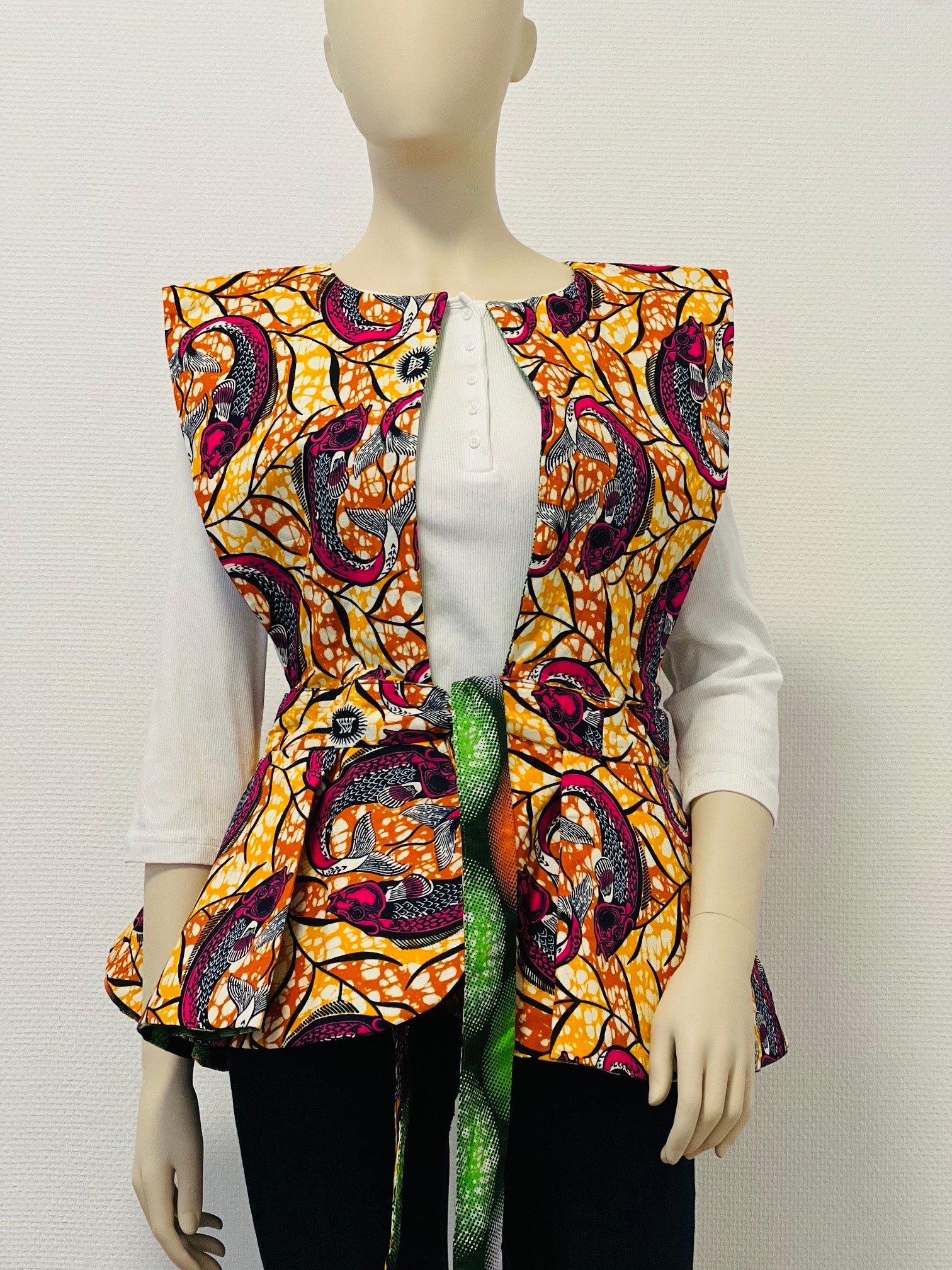 All-Season Reversible Peplum Vest