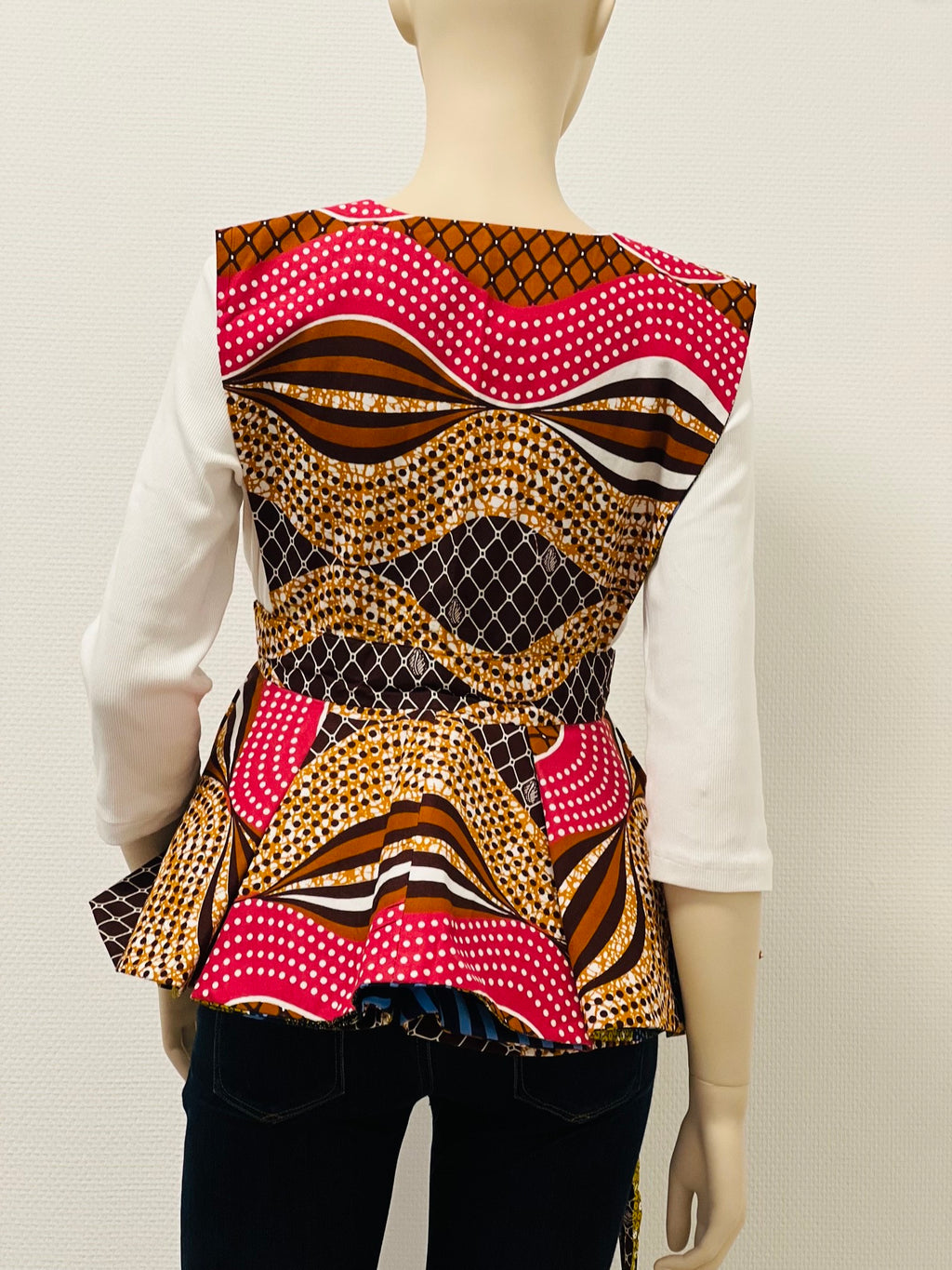 All-Season Reversible Peplum Vest