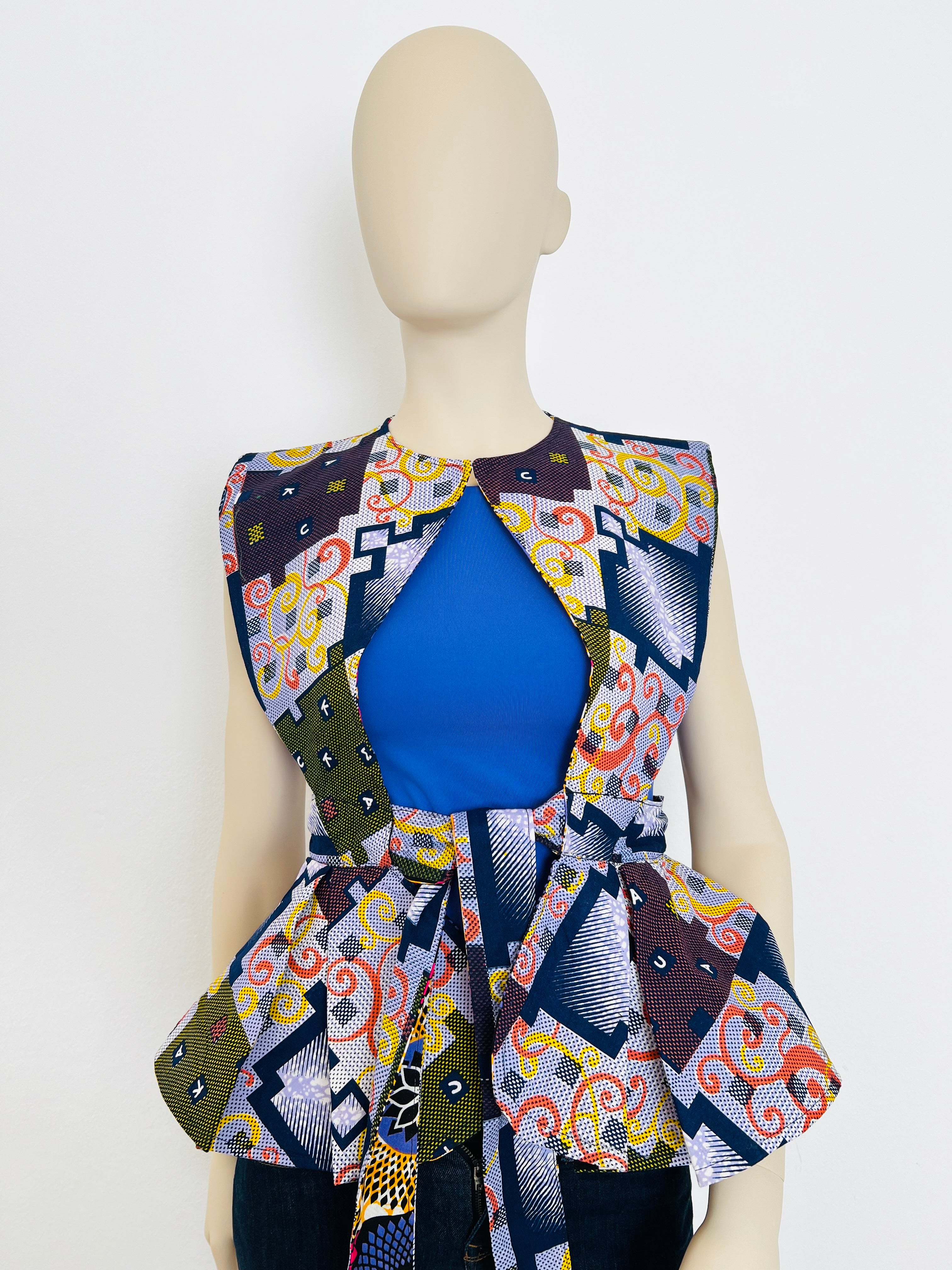 All-Season Reversible Peplum Vest/top – ORCAPEIRON
